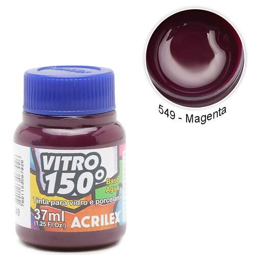 Tinta Acrilex Vitro 150° Base Água Ref.01140 37ml