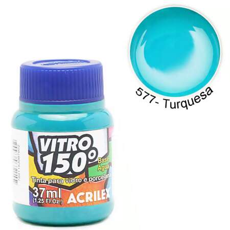 Tinta Acrilex Vitro 150° Base Água Ref.01140 37ml