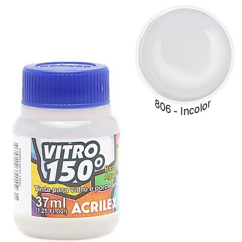 Tinta Acrilex Vitro 150° Base Água Ref.01140 37ml