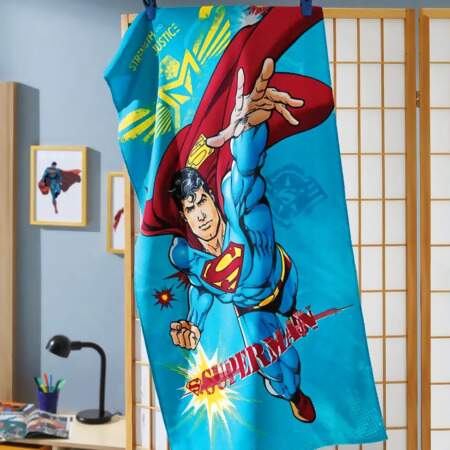 Toalha de Banho Infantil Velour Dohler Superman 23 70cmx1,30mts