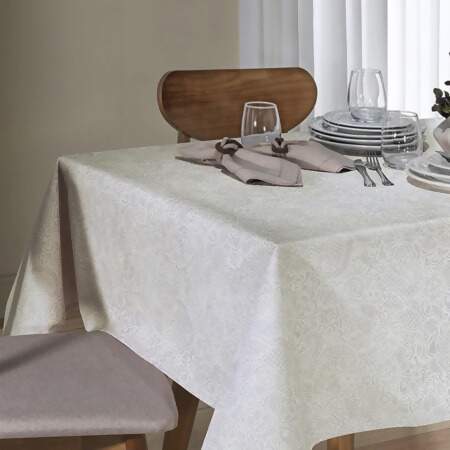 Toalha de Mesa Athenas Quadrada Dohler Edite A 1,40x1,40mts