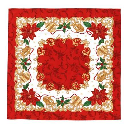 Toalha de Mesa Athenas Quadrada Dohler Natal 110 78x78cm