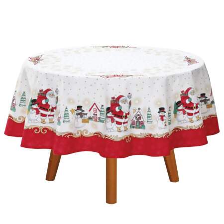 Toalha de Mesa Athenas Redonda Dohler Natal 119 1,60mts