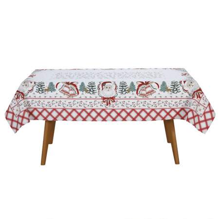 Toalha de Mesa Athenas Retangular Dohler Natal 125 1,40x2,10m