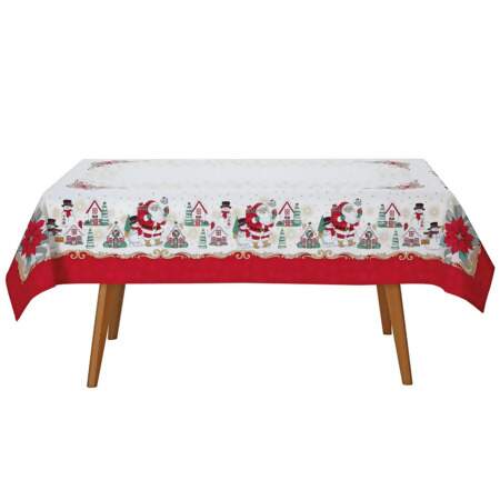 Toalha de Mesa Athenas Retangular Dohler Natal 119 1,60x2,50mts