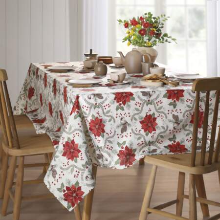 Toalha de Mesa Celebra Retangular Dohler Natal 128 1,60x2,40m