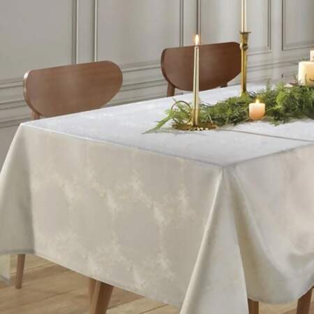 Toalha de Mesa Jacquard Lumina II Quadrada Dohler Natal TJ-4885 A 1,60x1,60mts