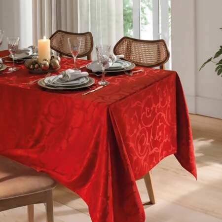 Toalha de Mesa Jacquard Requinte II Quadrada Dohler TJ-6205 1,40x1,40mts