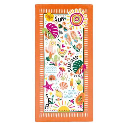 Toalha de Praia Velour Dohler Verão 01 76cmx1,52mts