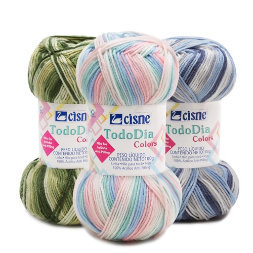 Lã Cisne Todo dia Colors -100g 