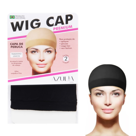 Touca Capa de Peruca Wig Cap com 2 Und