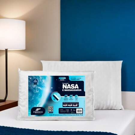 Travesseiro Nasa e Massageador Fibrasca 4615