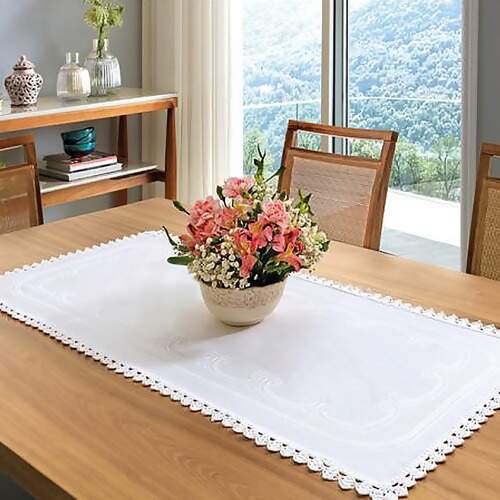 Trilho de Mesa Dohler Creative Branco 0007 40cmx1mt