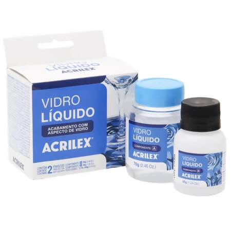 Verniz Vidro Líquido Acrilex Ref.18400 105g com 02 Und 