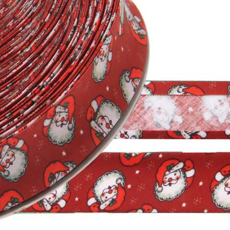 Viés de Tricoline Premium Digital Cinderela Natal 25mm com 20mts