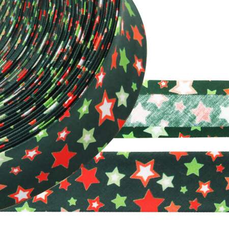 Viés de Tricoline Premium Digital Cinderela Natal 25mm com 20mts