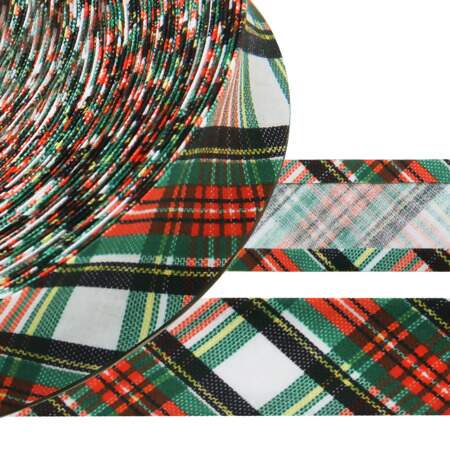 Viés de Tricoline Premium Digital Cinderela Natal 25mm com 20mts