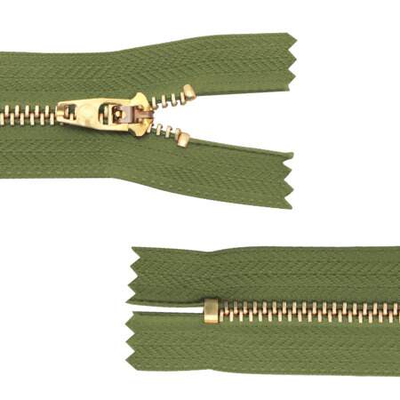 Zíper Metal Dourado Médio Circulo N.3 06cm FL