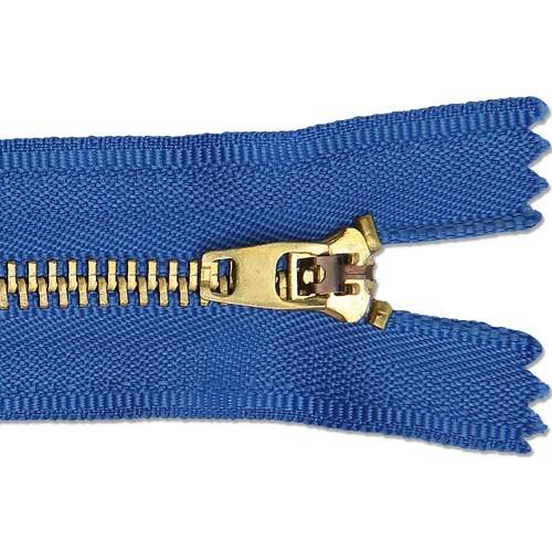 Zíper YKK Metal Médio Dourado YGC459 18cm 10 unidades