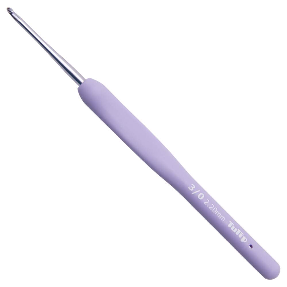 Agulha de Crochê Etimo Murasaki Tulip Cabo Emborrachado TEM