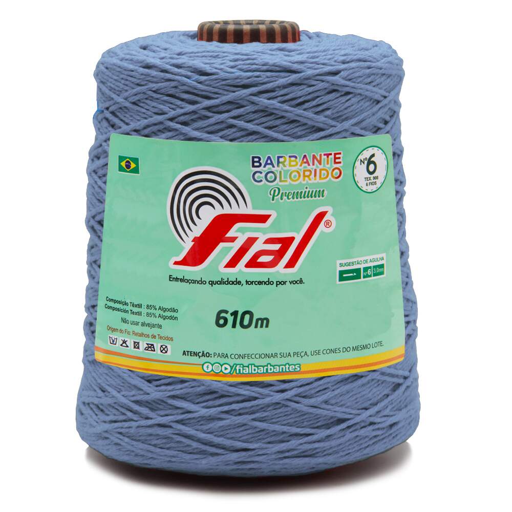Barbante Colorido Premium Fial N.06 610mts