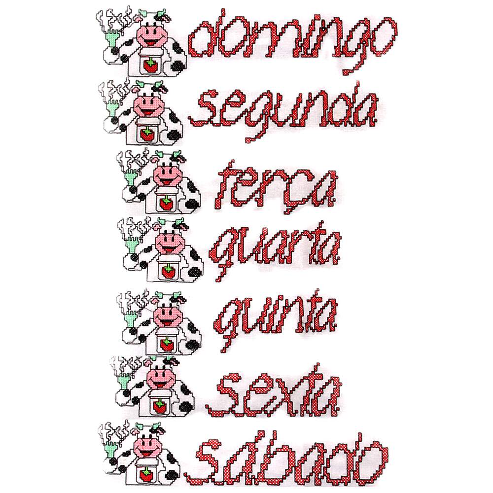 Barra Bordada Em Ponto Cruz Semaninha Pronta Marilda Compre Online Barra Bordada Em Ponto Cruz Semaninha Pronta Marilda Compre Online