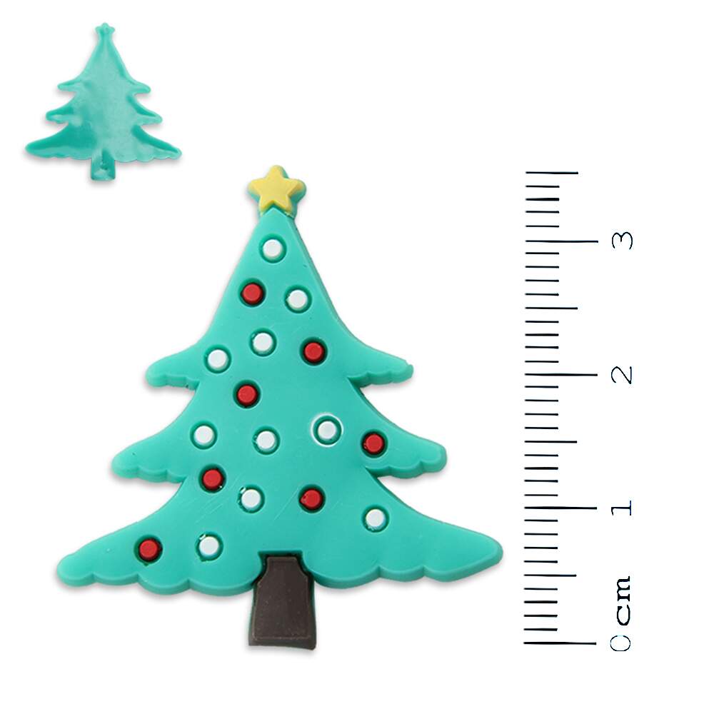 Botão para Patchwork Emborrachado Árvore de Natal 1190-0 12und Botão para Patchwork Emborrachado Árvore de Natal 1190-0 12und
