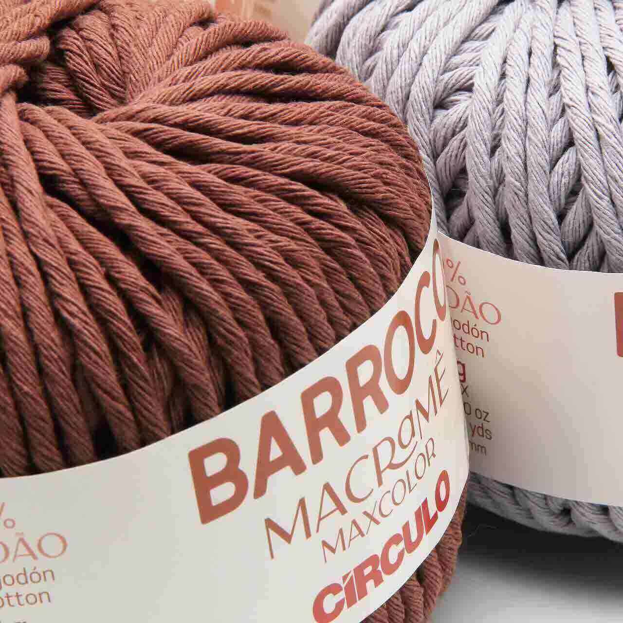 Barbante Barroco Macramê Maxcolor 24 Fios 400g Cores Sortidas com 04 Und