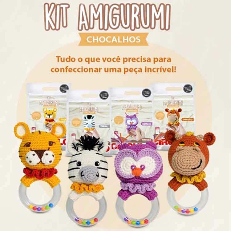 Kit Amigurumi Chocalho Circulo