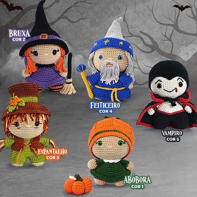 Kit Amigurumi Halloween Bruja - Circulo