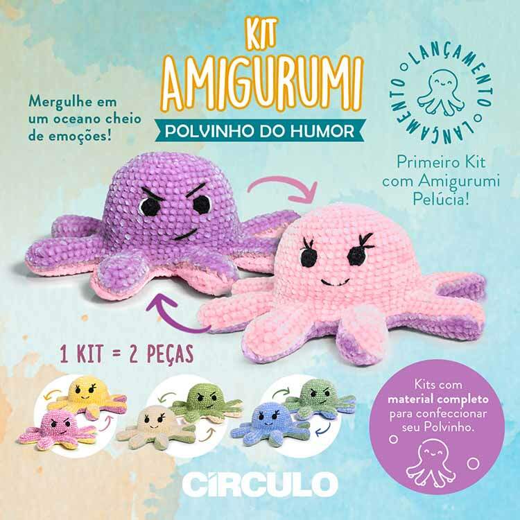 Kit Amigurumi Polvinho do Humor Circulo