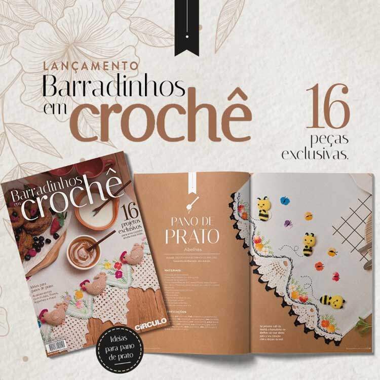 Pin em BARRADOS E APLIQUES DE CROCHÊ