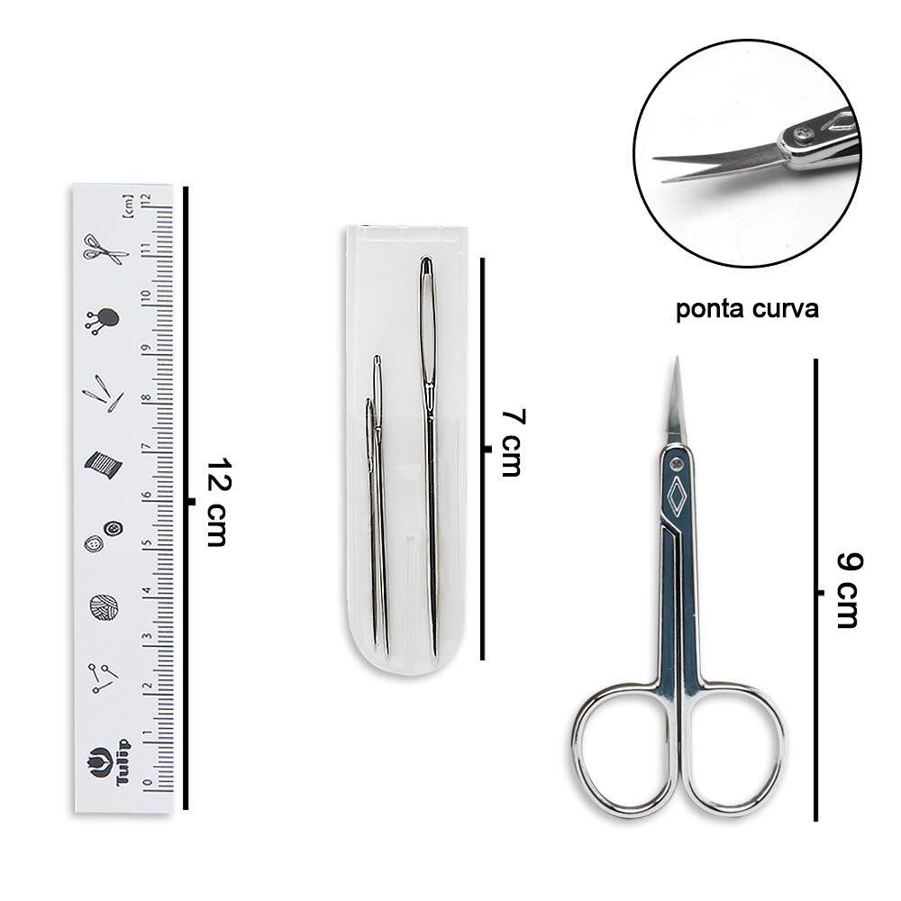 Kit Agulhas para Crochê Classic 4 Tulip TCK-004E