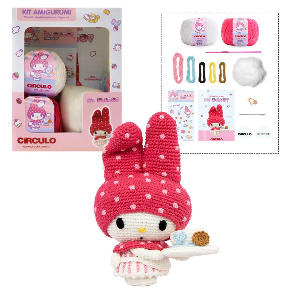 Kit Amigurumi Coleção Hello Kitty And Friends Circulo