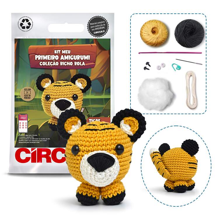 Kit Amigurumi Coleção Dinos Circulo