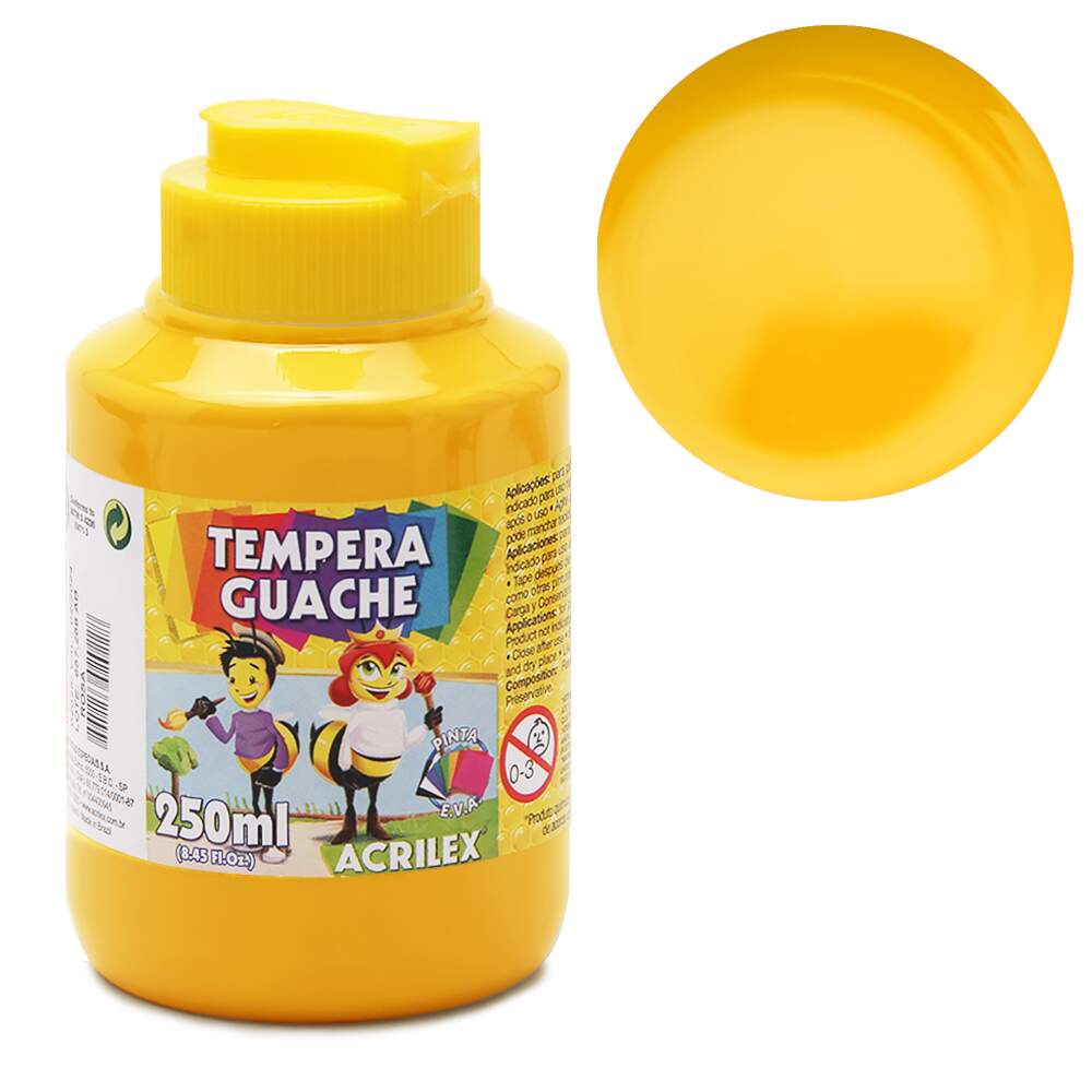 Tinta Pó Amarela 250g Emb. c/ 20 Un. Xadrez - Tintas e Acessórios