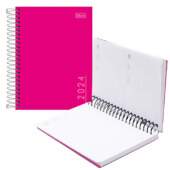 Agenda 2024 Espiral Tilibra Pepper Rosa M4