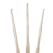 Agulha de Crochê 2 Pontas Niquelada Telanipo 