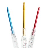 Agulha de Crochê Fial Color Cabo Acrílico