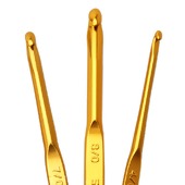 Agulha de Crochê Tulip Alumínio Dourado FL