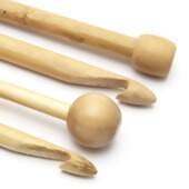 Agulha de Crochê Tunisiano Bambu Pragentemiuda 36cm