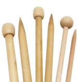 Agulha Para Tricô de Bambu Pragentemiuda 38cm