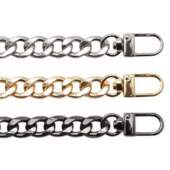 Alça de Bolsa Metal Circulo Corrente Grossa 60cm