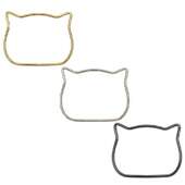 Alça de Bolsa Metal Circulo Gatinho 487252 Par