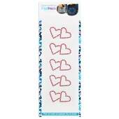 Aplicação de Strass Termodinâmico F. Patch DS25874 Corações 6,5x5cm
