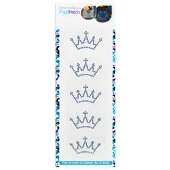 Aplicação de Strass Termodinâmico F. Patch DS25881 Coroa Rei 5,5x3,5cm FL