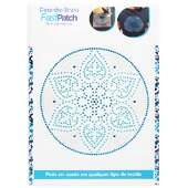 Aplicação de Strass Termodinâmico F. Patch DS25899 Mandala 18x18cm