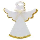 Aplique de EVA com Glitter Anjo Batizado Ouro 1687 com 08 Und