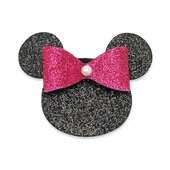 Aplique de EVA com Glitter Minnie Rosa M12 com 10Und