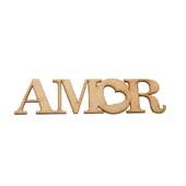 Aplique em MDF Amor GG Ref.11115 20x4,7cm